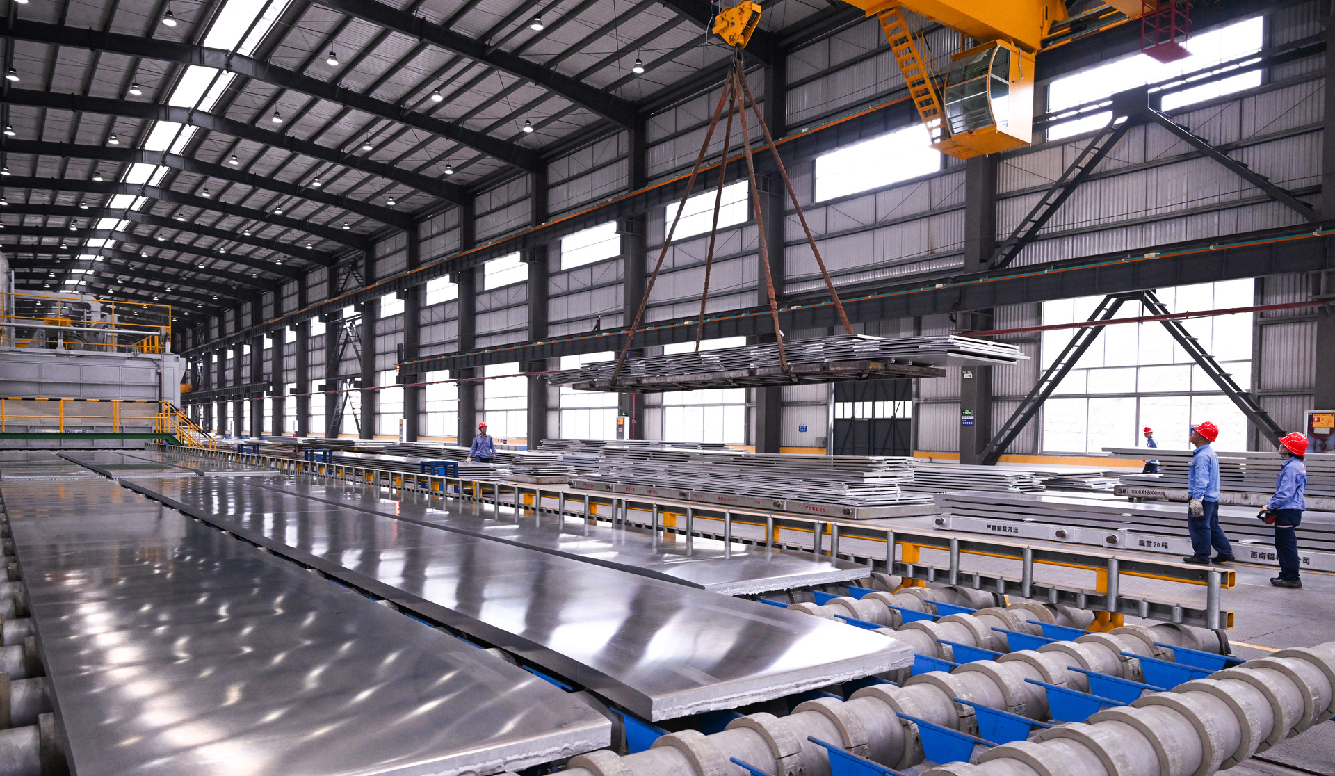 西南鋁生產的鋁合金厚板。企業供圖