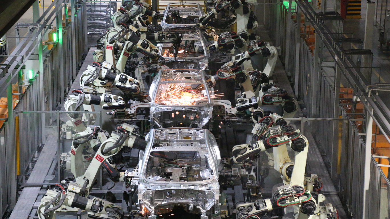 長安汽車生產車間。企業供圖