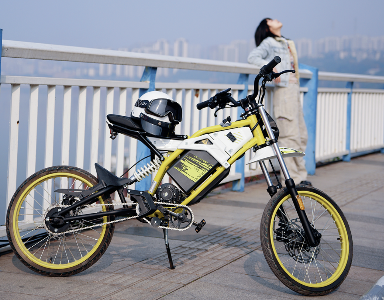 宗申森藍電動車。受訪單位供圖