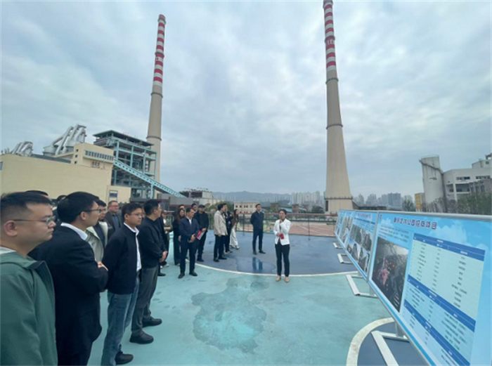 10月27日，全國各地企業代表及專家調研重慶發電廠更新項目。湛劍 攝 第1眼TV-華龍網發