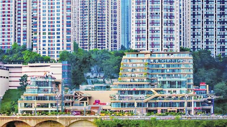 連接鶯花渡公園的潛能新天地全景。受訪單位供圖