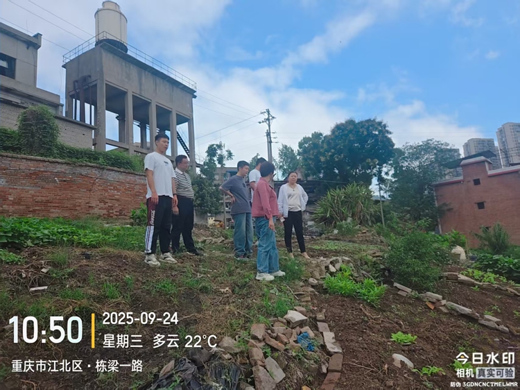 圖片2 巡查棟梁河區域。江北新城公司供圖 第1眼TV-華龍網發