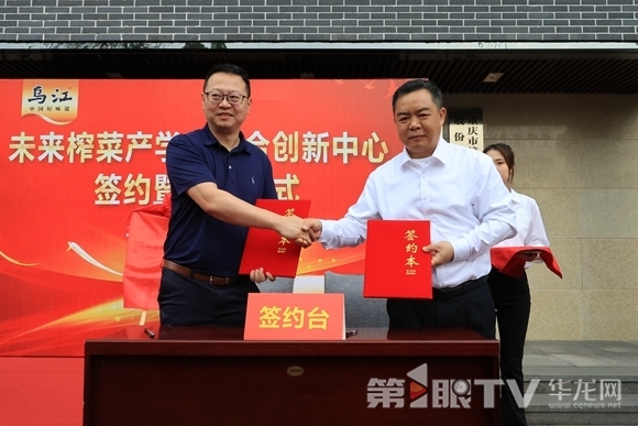 签约仪式。第1眼TV-华龙网记者 李黎 摄