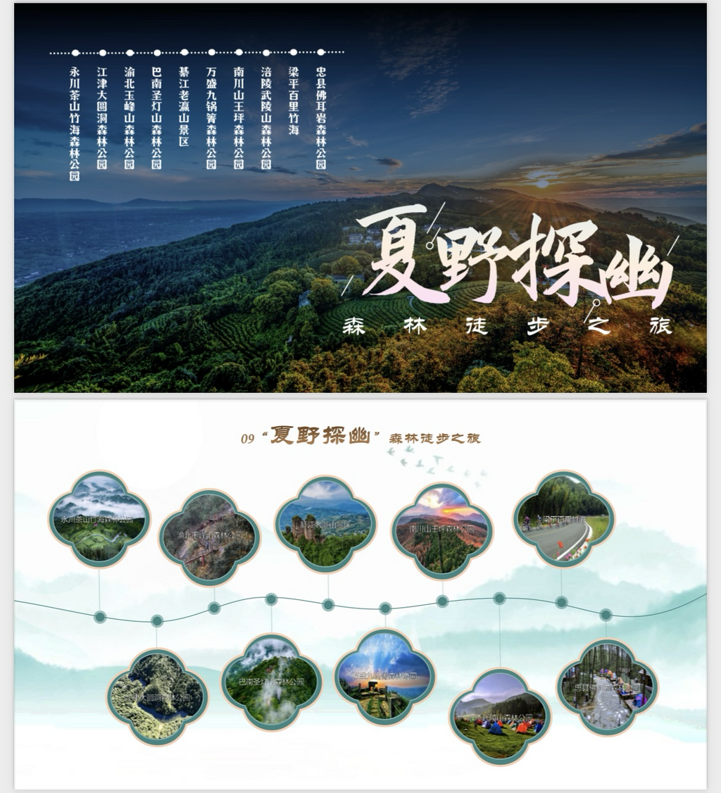 “夏野探幽”森林徒步之旅线路。重庆市文化旅游委供图