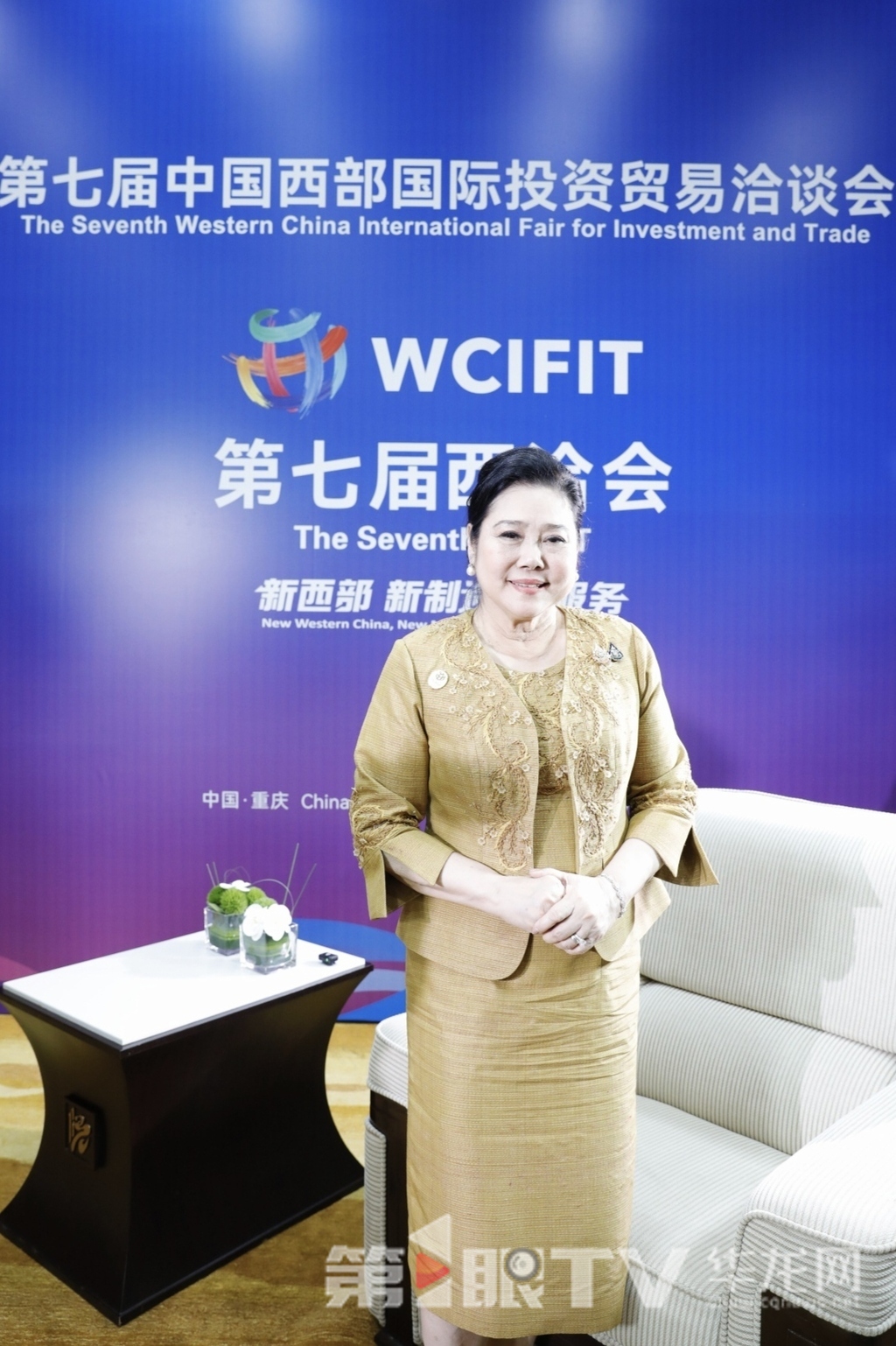 泰国外交部部长助理拉丽婉·甘查拉扎莉。第1眼TV-华龙网记者 石涛 摄