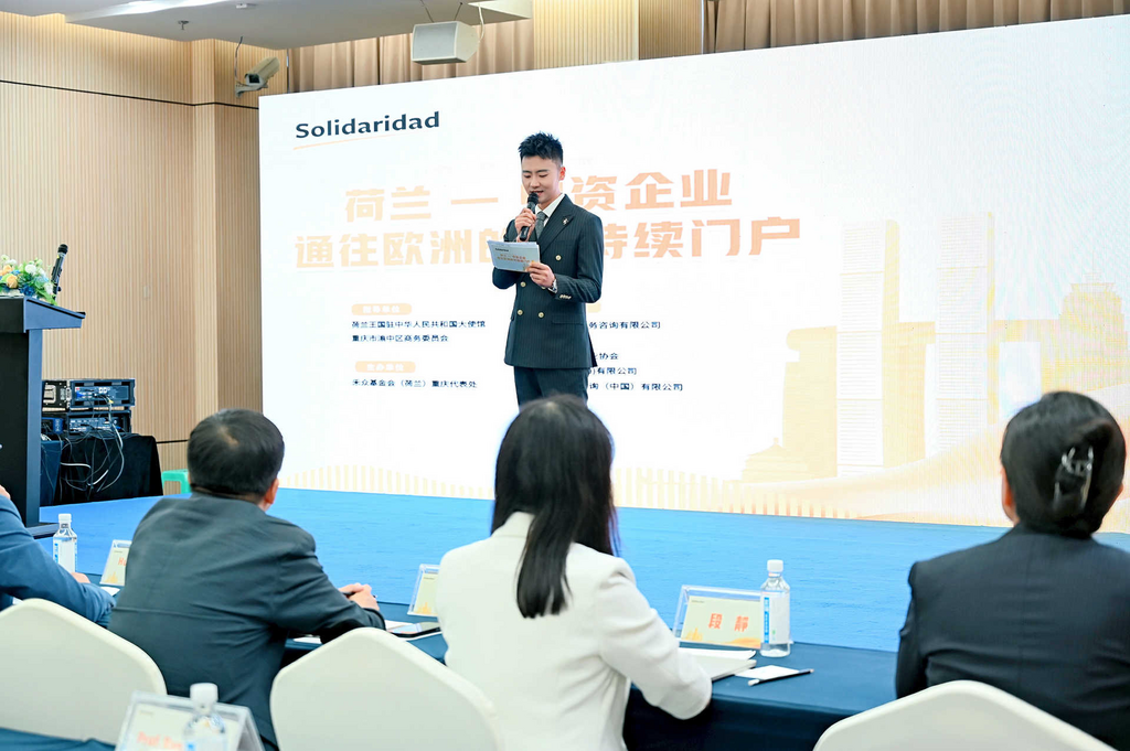 “荷蘭——中資企業通往歐洲的可持續門戶”研討會現場。主辦方供圖