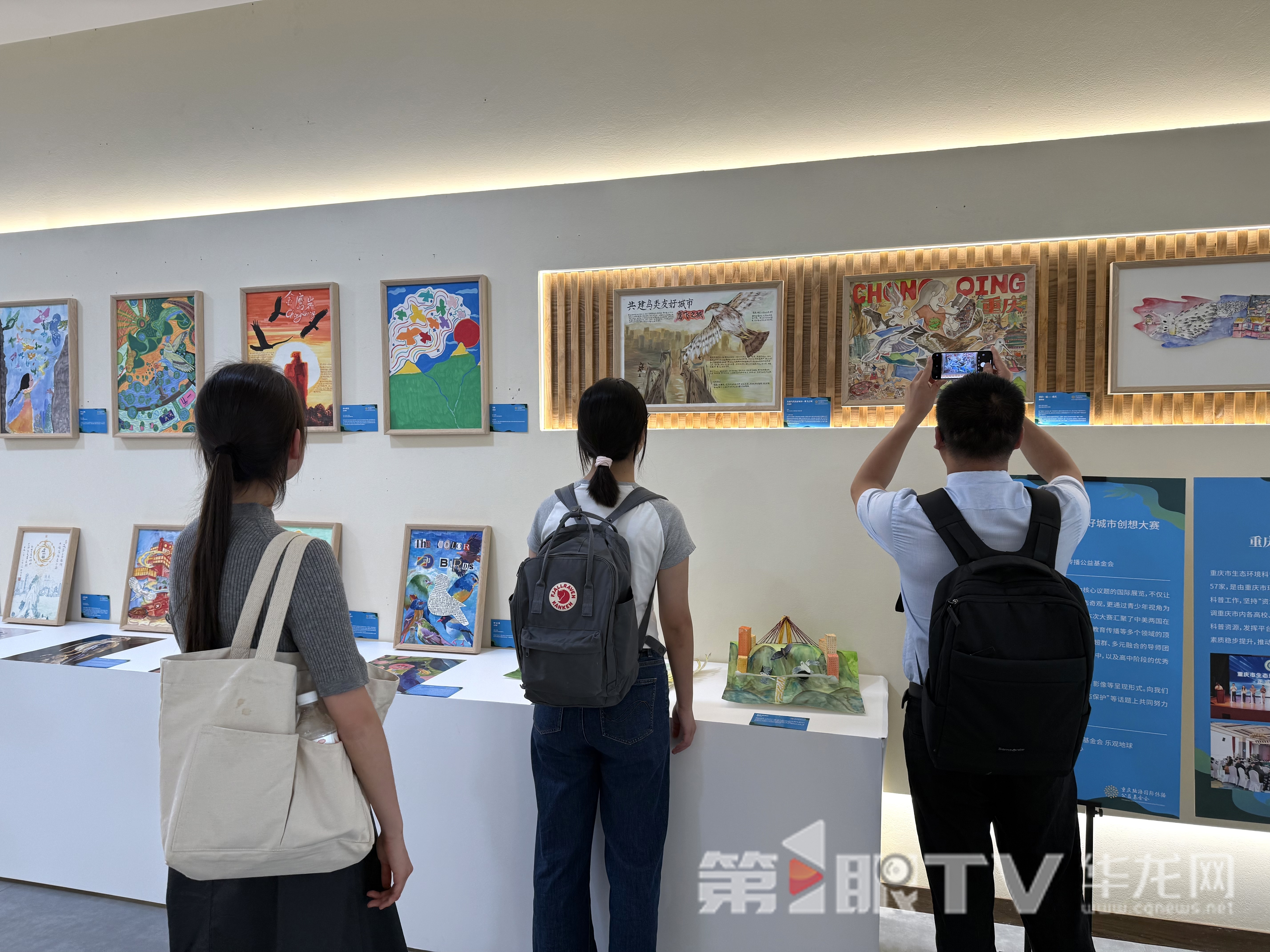 作品展示。第1眼TV-华龙网记者 谢鹏飞 摄