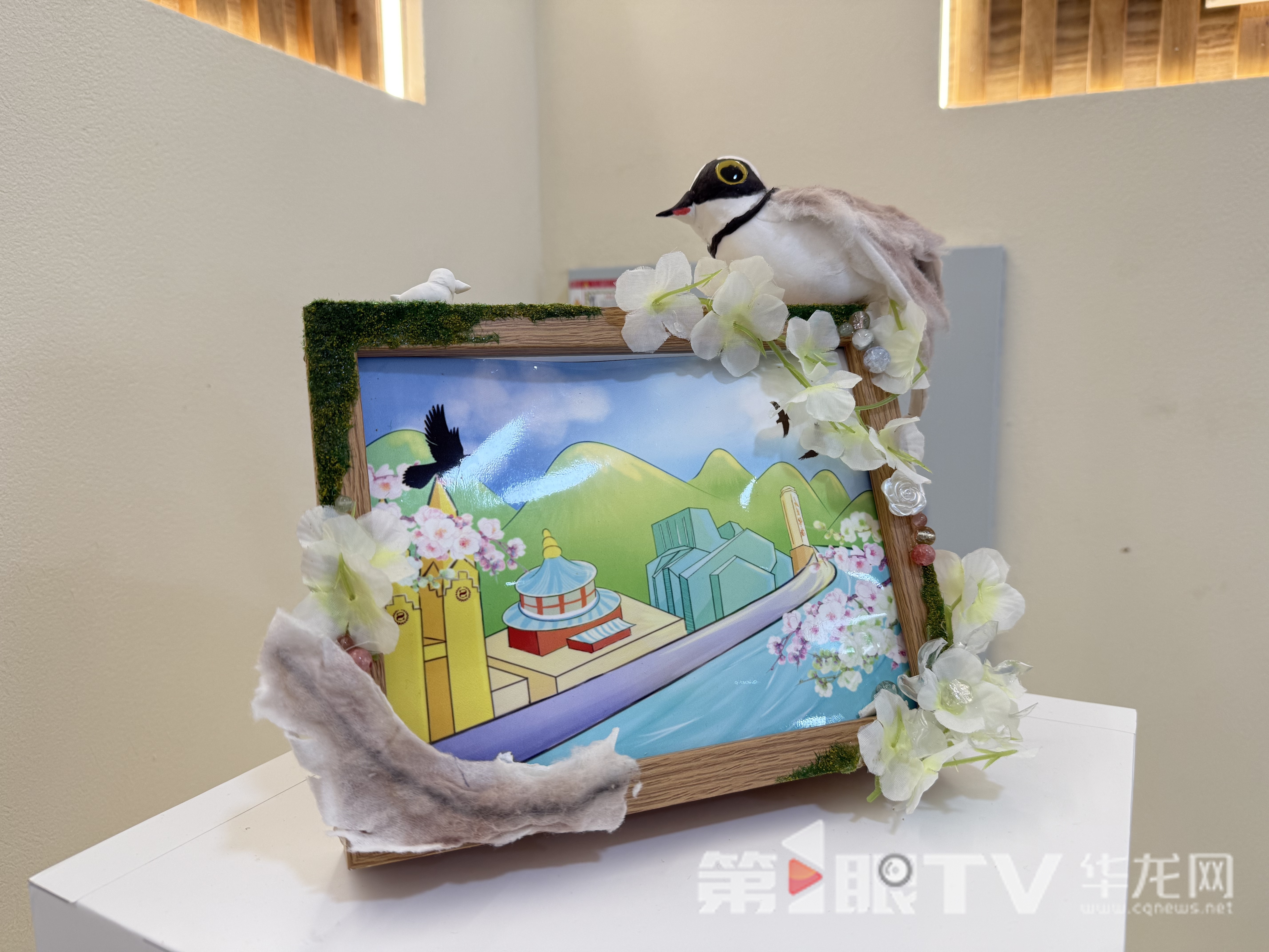 作品展示。第1眼TV-华龙网记者 谢鹏飞 摄