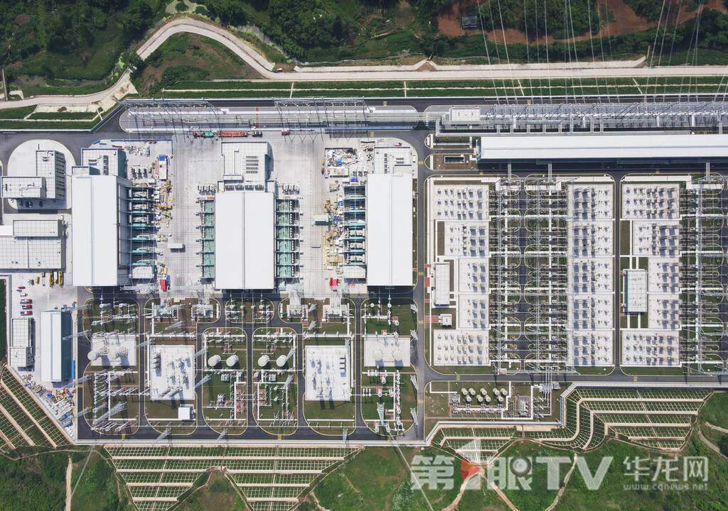 渝北换流站。 第1眼TV-华龙网记者 刘润 摄
