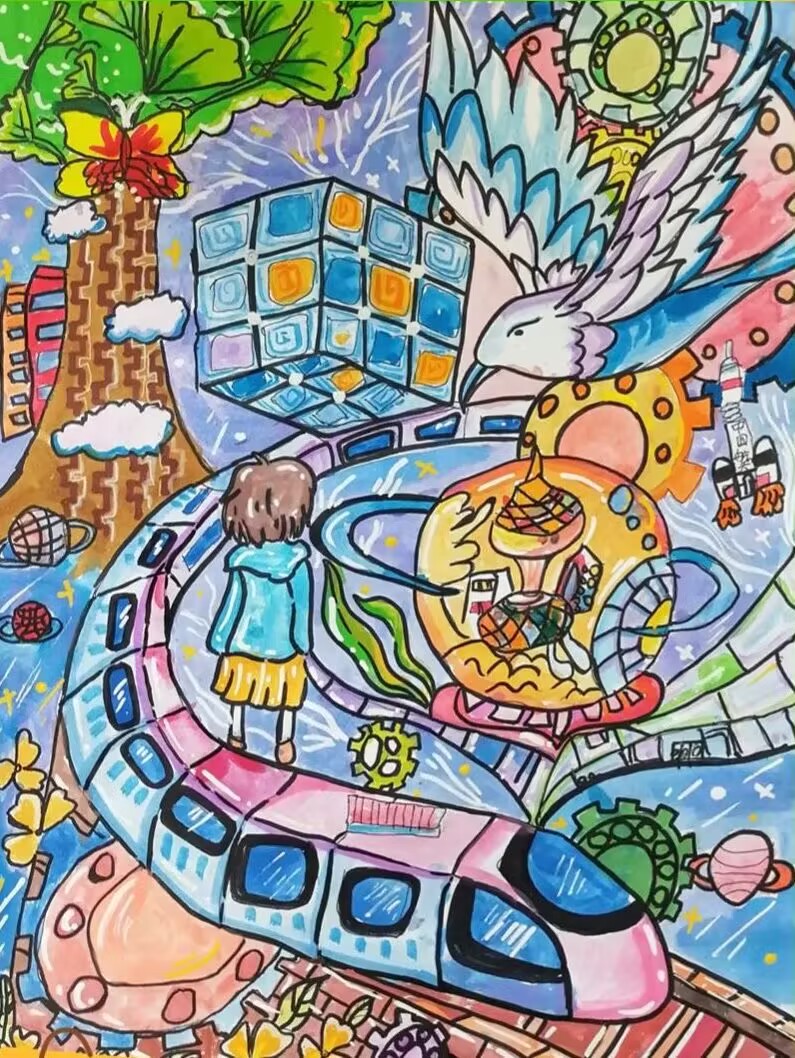 文乾熙作品《梦际星河》。作者供图