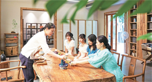楠喬里茶室。記者 胡瑾 攝