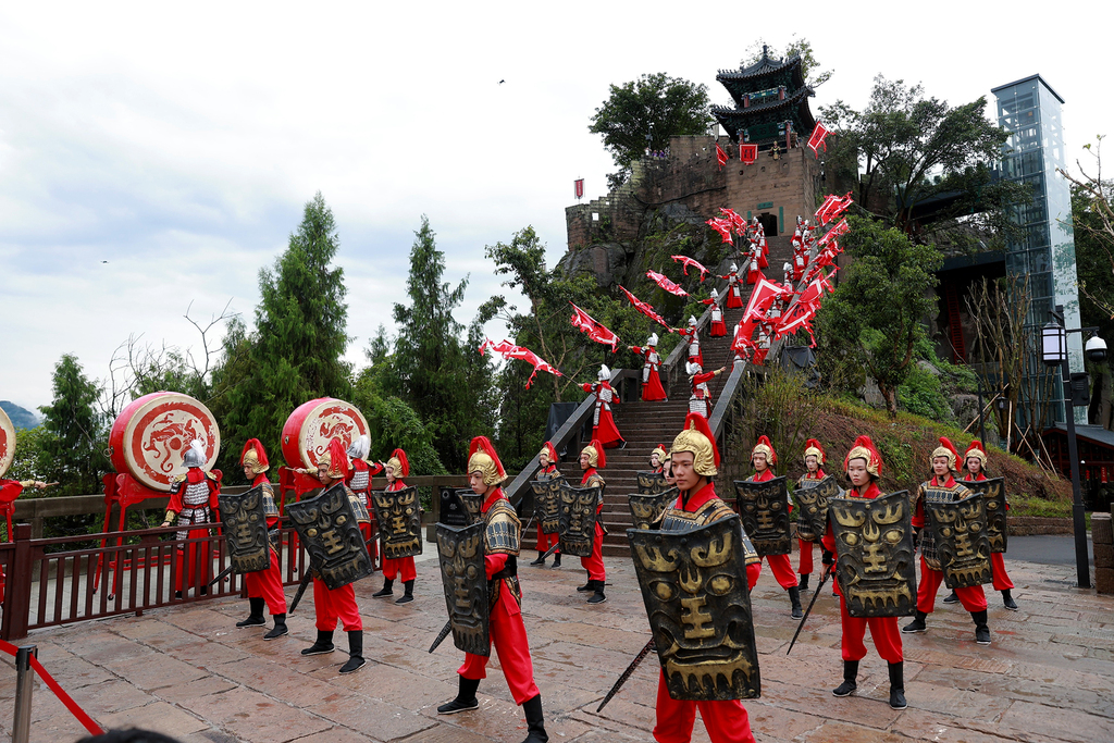 云陽磐石城遺址公園開城儀式。程建銘 攝