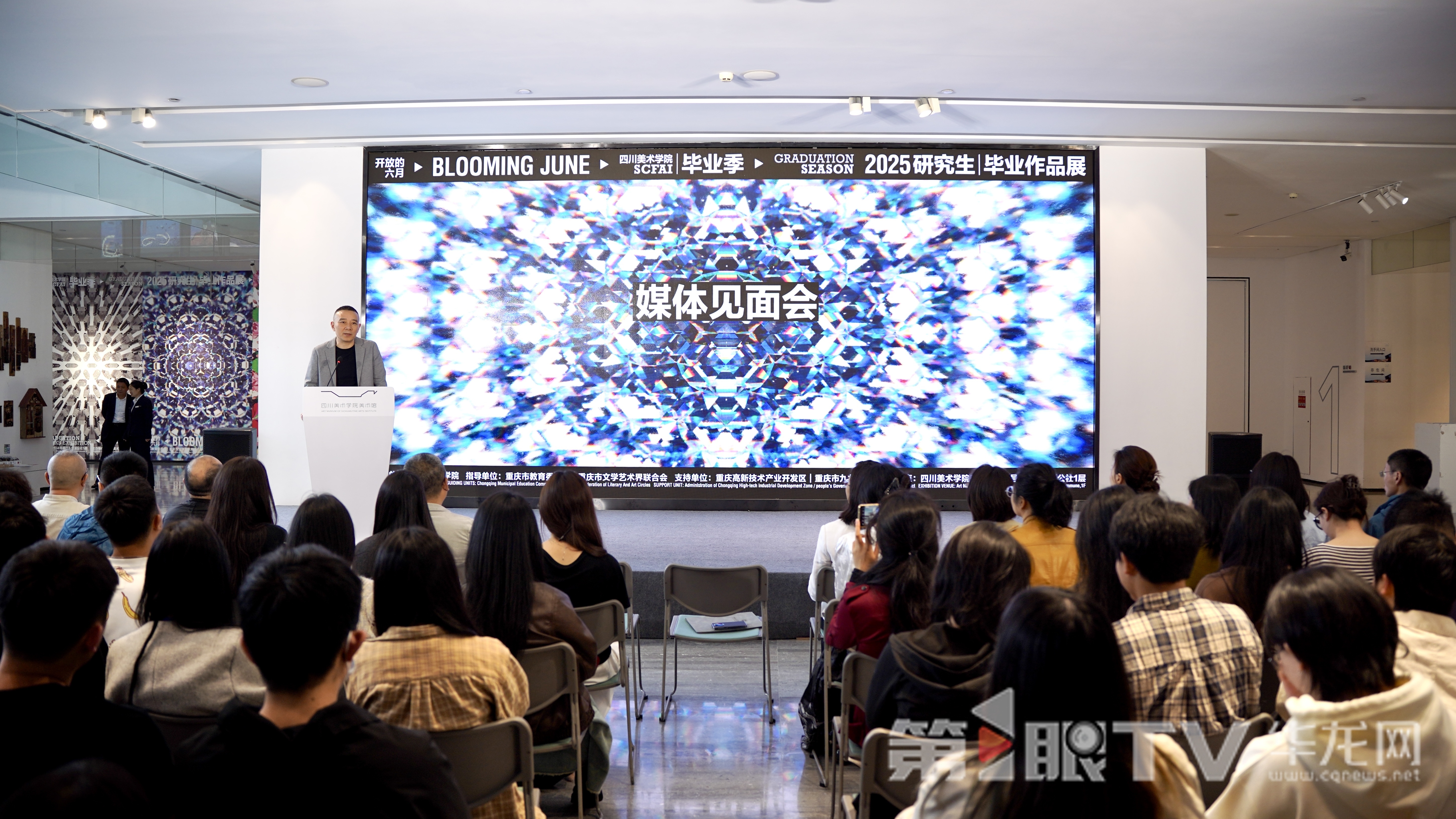 四川美术学院“开放的六月”2025研究生毕业作品展今日开展。 第1眼TV-华龙网记者 刘钊 摄