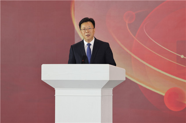 江北區委書記陶世祥致辭。江北區委宣傳部供圖 第1眼TV-華龍網發