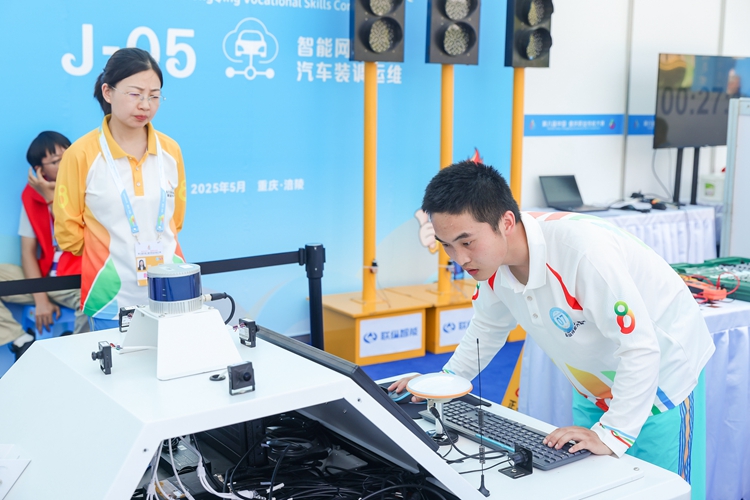 汽車裝調運維比賽。主辦方供圖