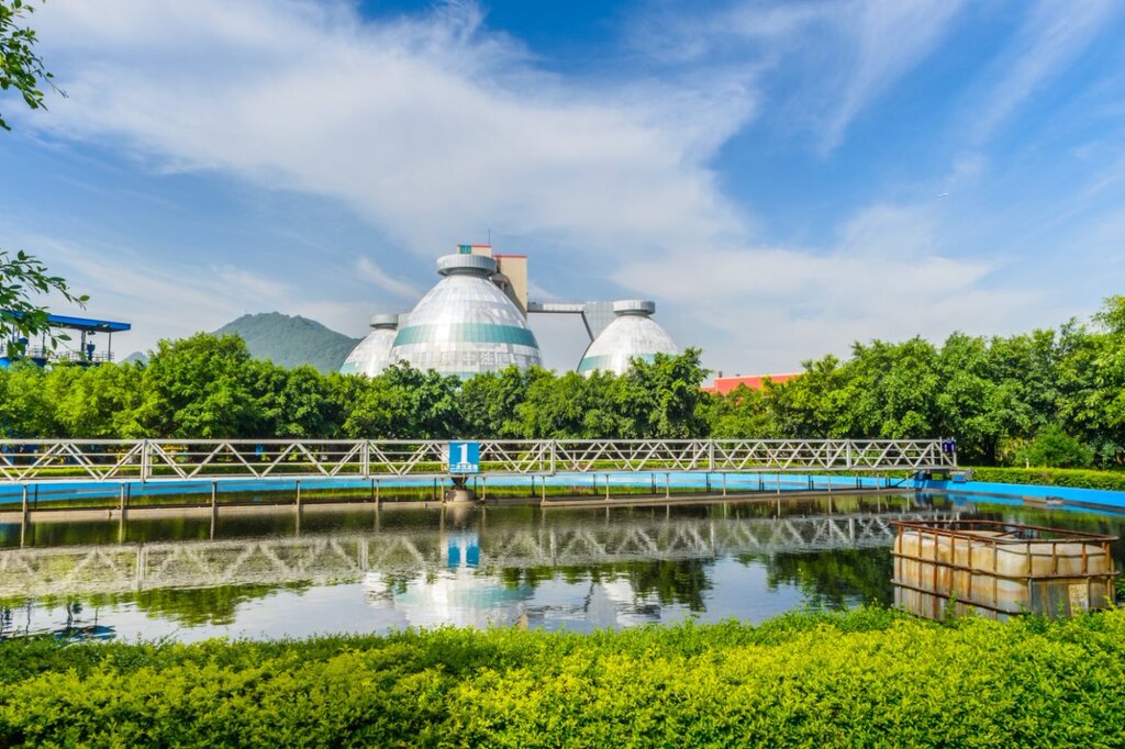 重慶中法唐家沱污水處理公司唐家沱污水處理廠。重慶水務(wù)集團(tuán)供圖