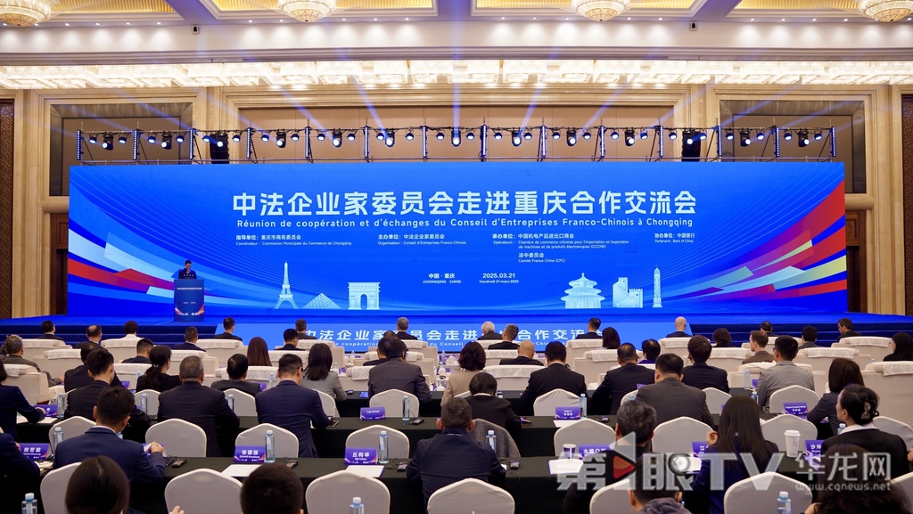 中法企业家委员会走进重庆合作交流会在渝举办。 第1眼TV-华龙网记者 刘钊 摄