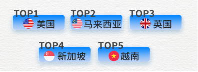 国外游客来渝人数前五。重庆移动供图 第1眼TV-华龙网发