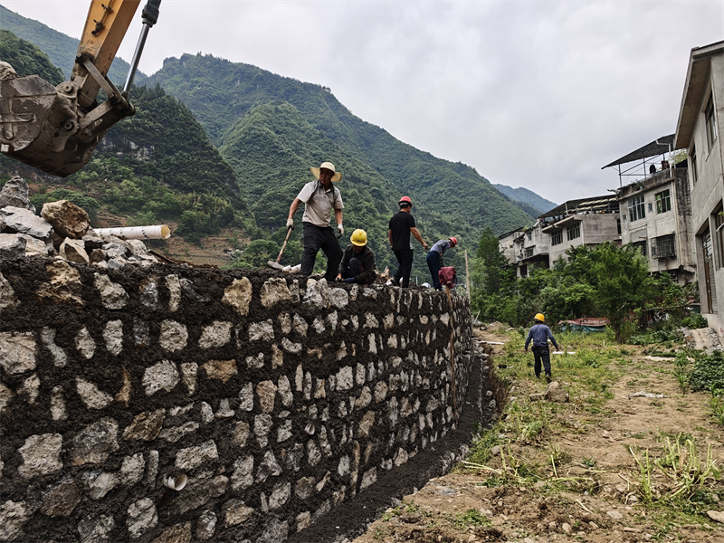 項目建設中。雞鳴鄉供圖