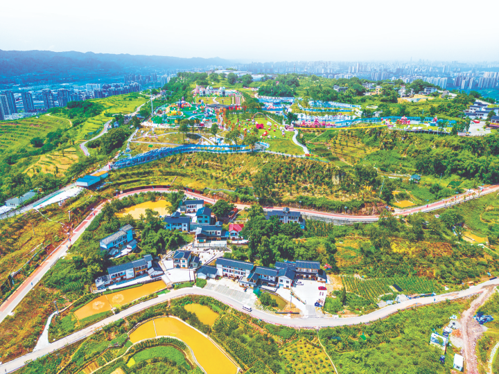 俯瞰金鰲村。鐘戈 攝