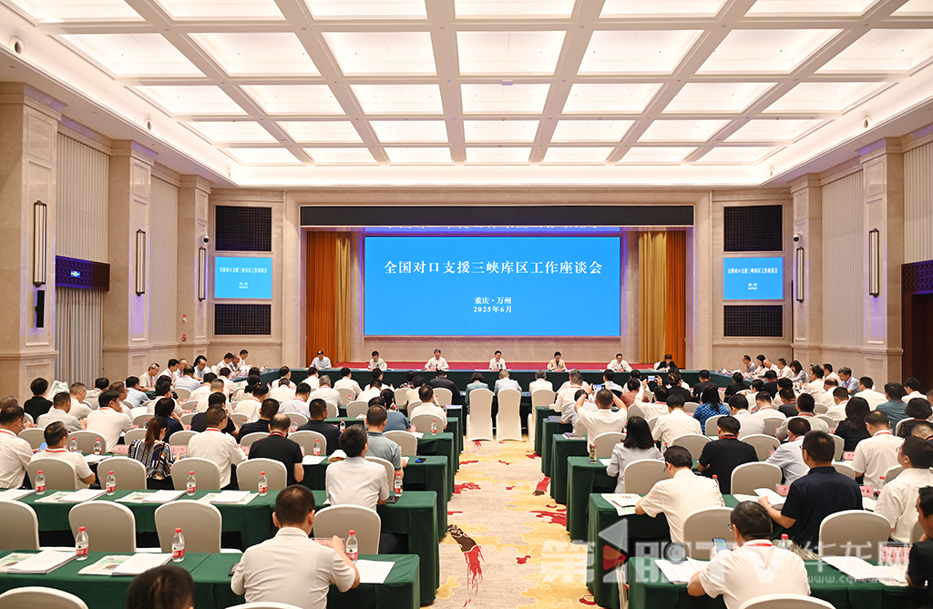 全国对口支援三峡库区工作座谈会。 第1眼TV-华龙网记者 刘润 摄