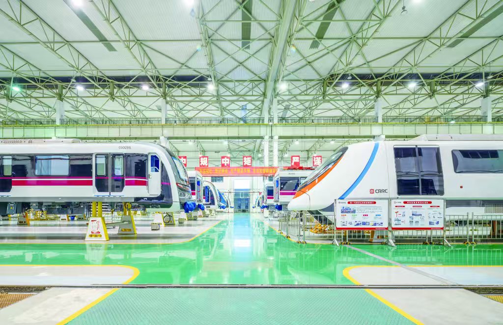 05 “重慶造”軌道列車。重慶交通開投集團供圖