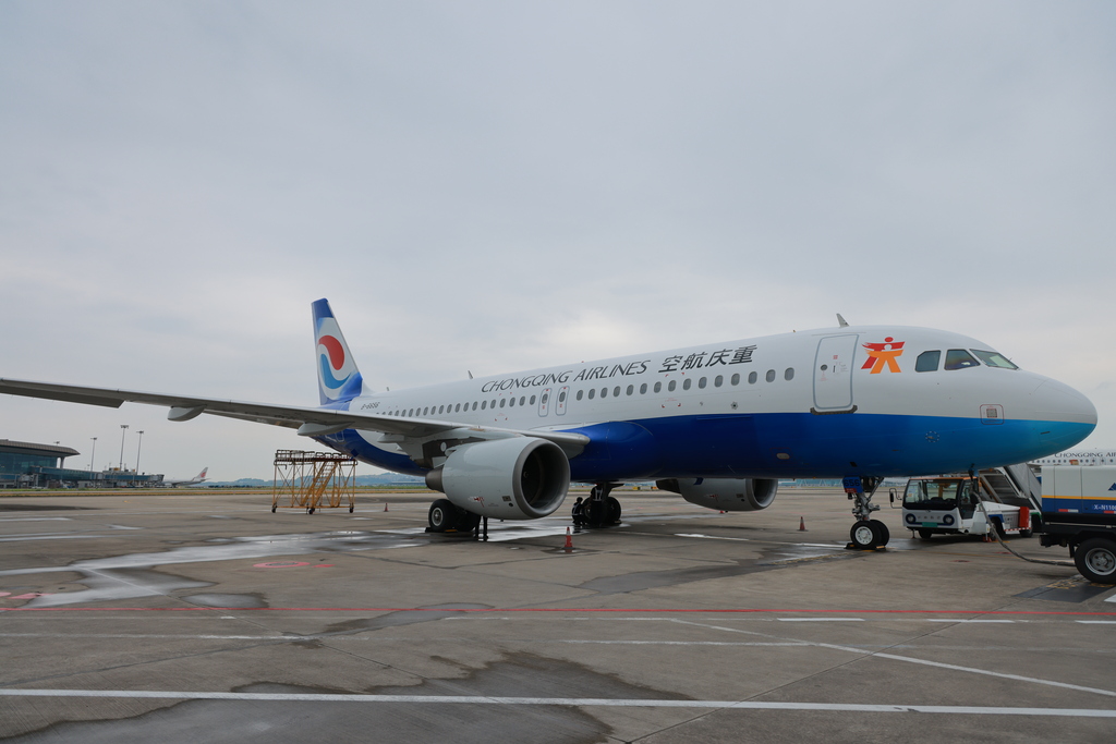 重慶航空新引進空客A320飛機投入運行。重慶航空供圖