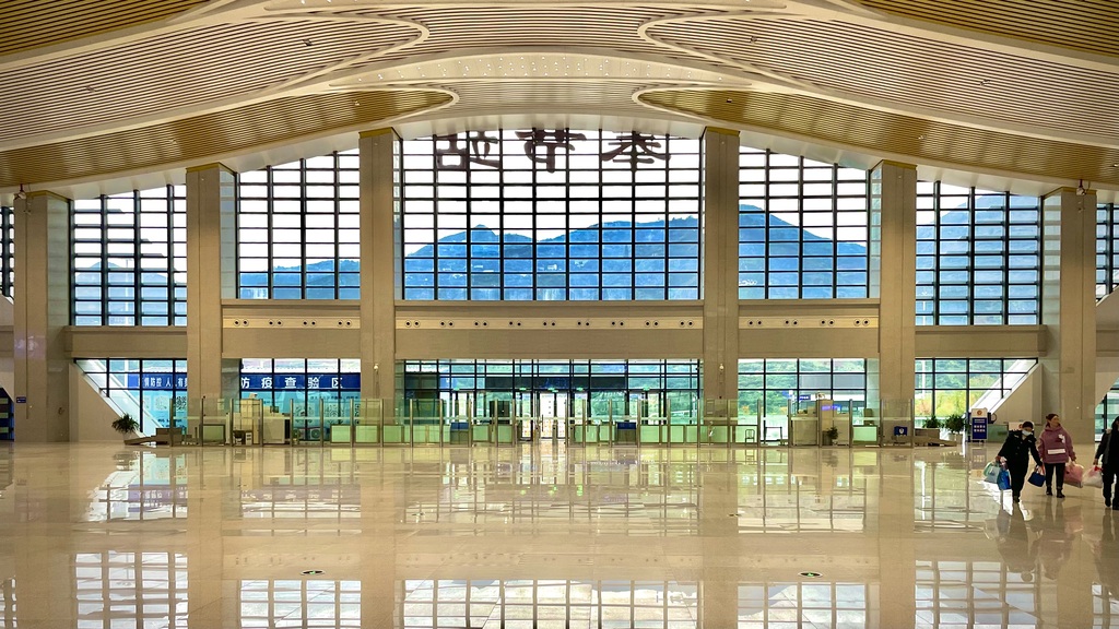 中國鐵路成都局集團有限公司涪陵車務段奉節站站房圖。通訊員 梁藝菲 攝