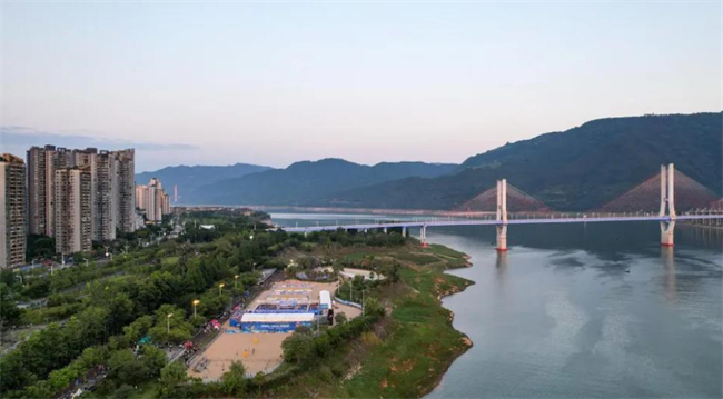 陽(yáng)光沙灘。云陽(yáng)縣融媒體中心供圖