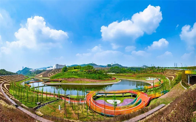 金竹溪生態公園。通訊員 胡大偉 攝