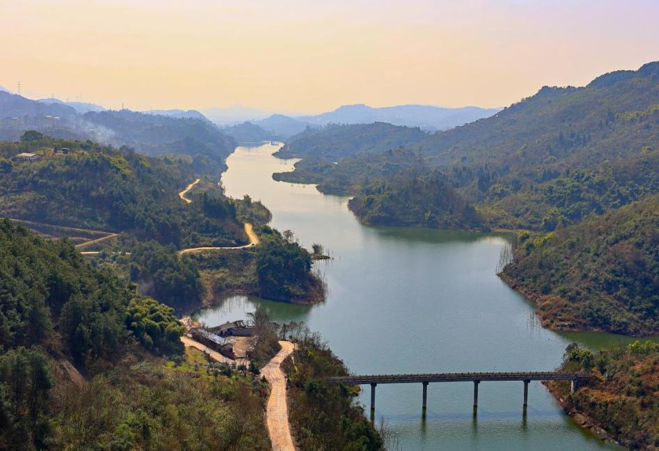 茍溪橋水庫(kù)。重慶市生態(tài)環(huán)境局供圖