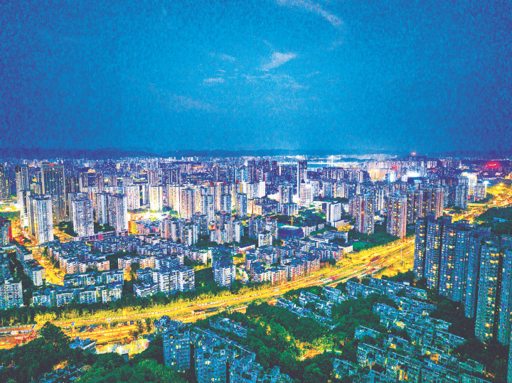 大渡口城市夜景。