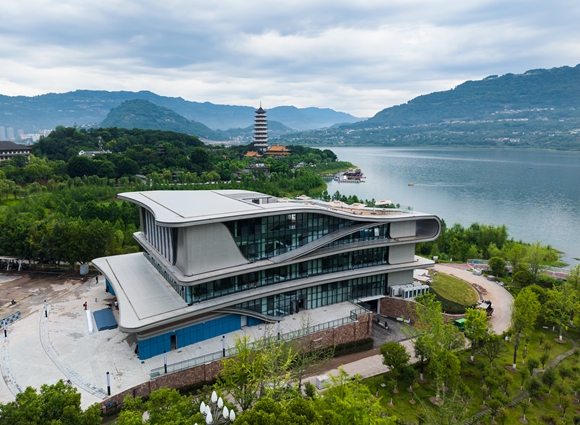 漢豐湖國家級旅游度假區旅游信息咨詢中心。崔家清 攝