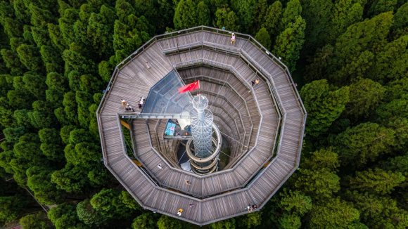 树顶漫步。重庆武隆旅游产业(集团)有限公司供图