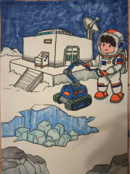 《宇宙基地的探索》。林俊豪创作
