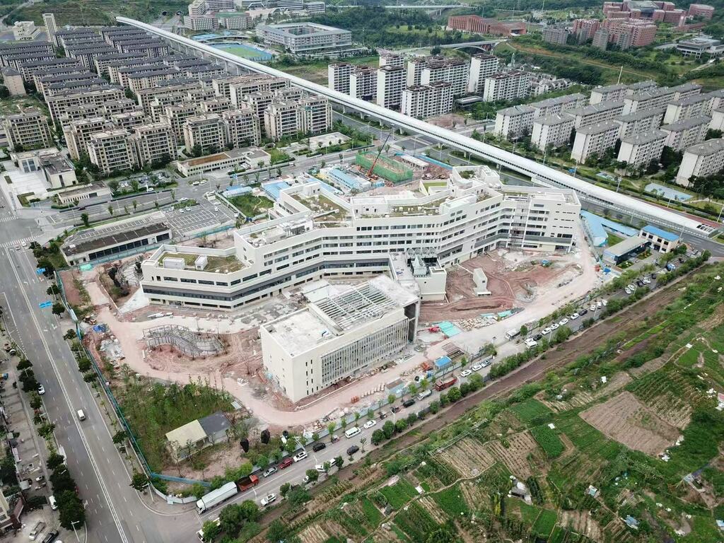 重庆市第九人民医院两江分院项目。受访者供图