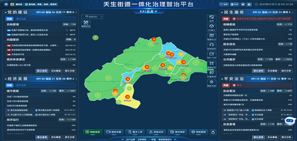 天生街道一體化治理智治平臺(tái)。 北碚區(qū)委宣傳部供圖 第1眼TV-華龍網(wǎng)發(fā)