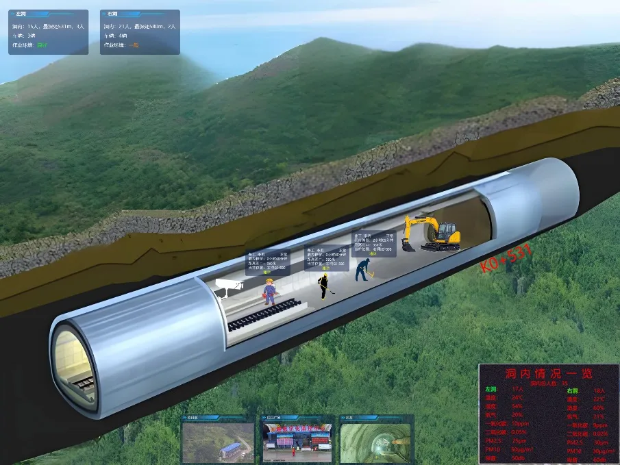 建筑工地数字孪生应用案例。受访者供图