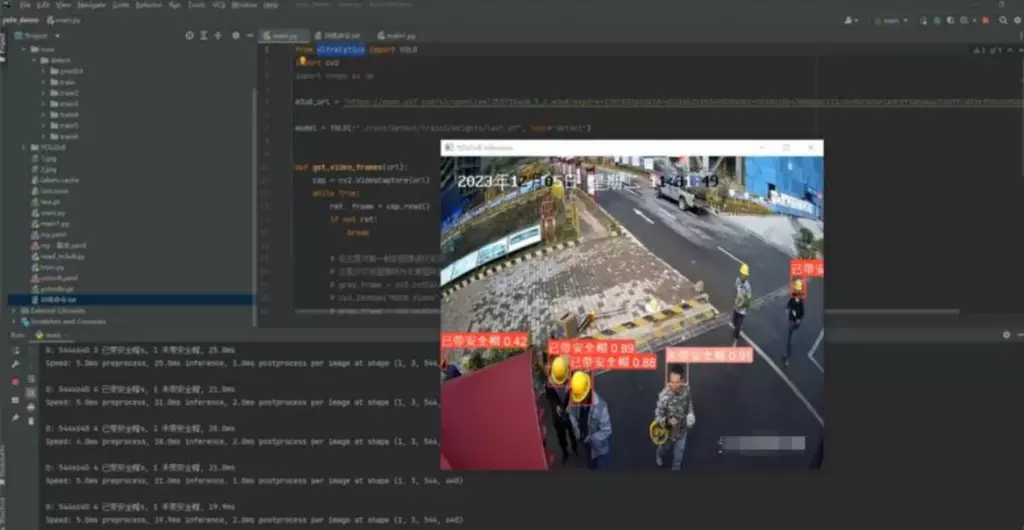 建筑工地安全智能管控应用案例。受访者供图