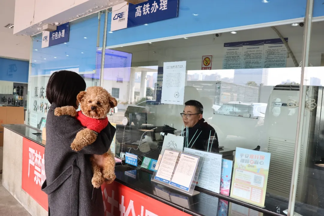 乘客托运现场。受访单位供图