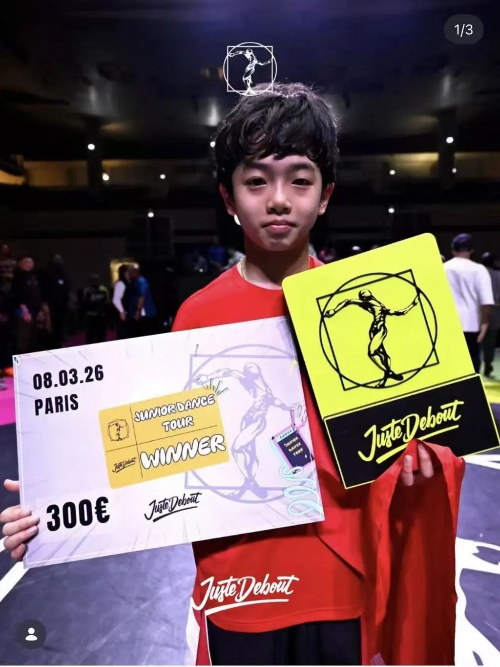 李勇秋拿下Junior Dance Tour世界冠军。受访者供图