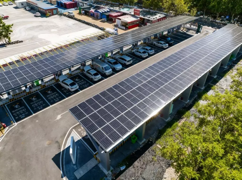 科城智充超充站项目。受访单位供图